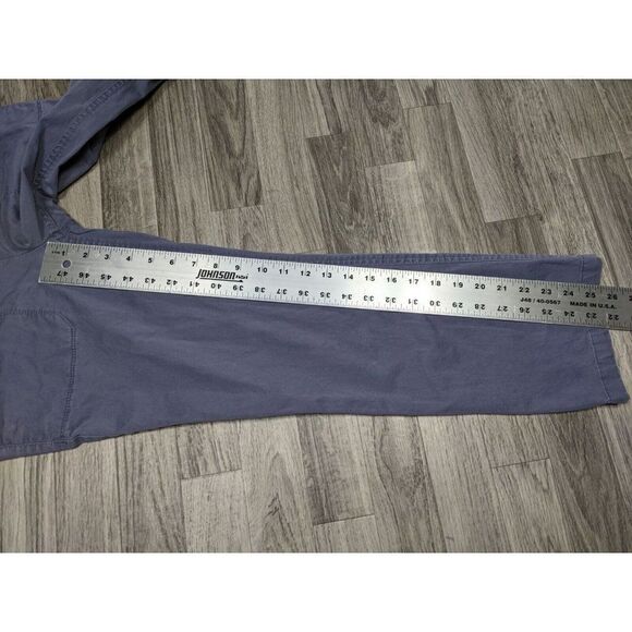 (3/$35) Ann Taylor Loft Pockets Slate Grey Blue Straight Leg Cropped Pants - Picture 8 of 10